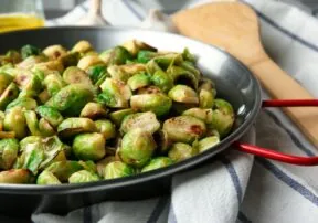 Roasted Brussels Sprouts With Garlic