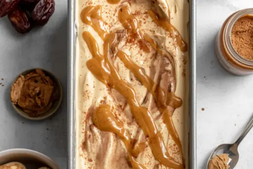 Vegan No-Churn Cinnamon Roll Ice Cream