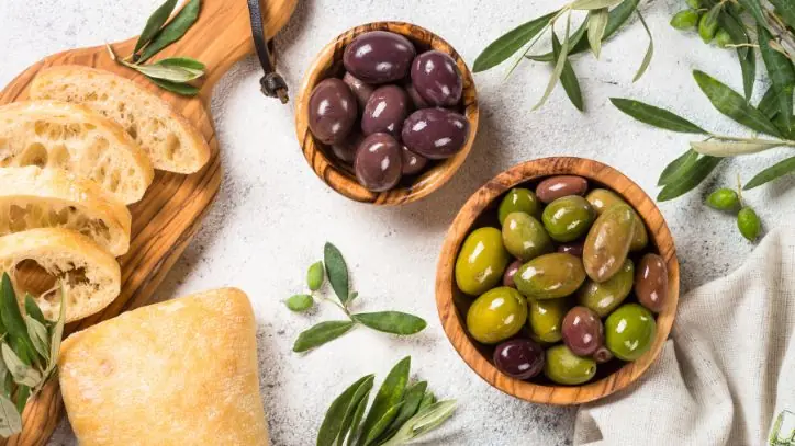 Bowls of olives