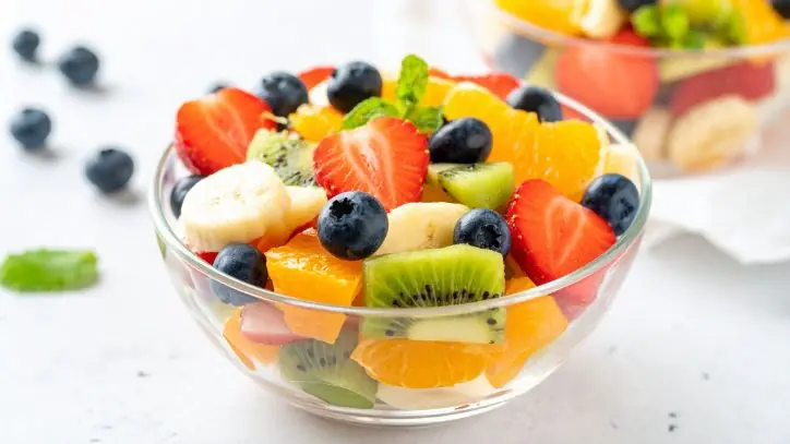 fruit salad in a bowl