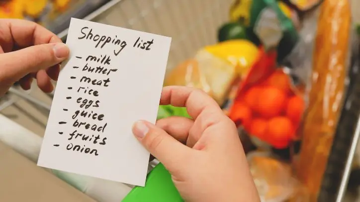 Grocery Shopping List