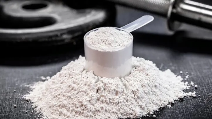 Scoop of creatine powder