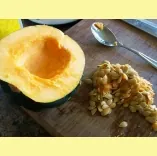 Acorn Squash with Pomegranate Seeds