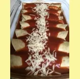 Homemade Spinach, Cheese, and Black Bean Enchiladas
