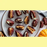 Garlic Chive Cream Cheese Stuffed Dates