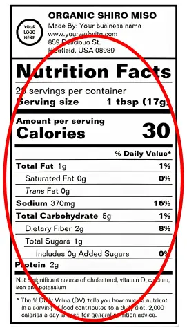 Food Nutrition Label